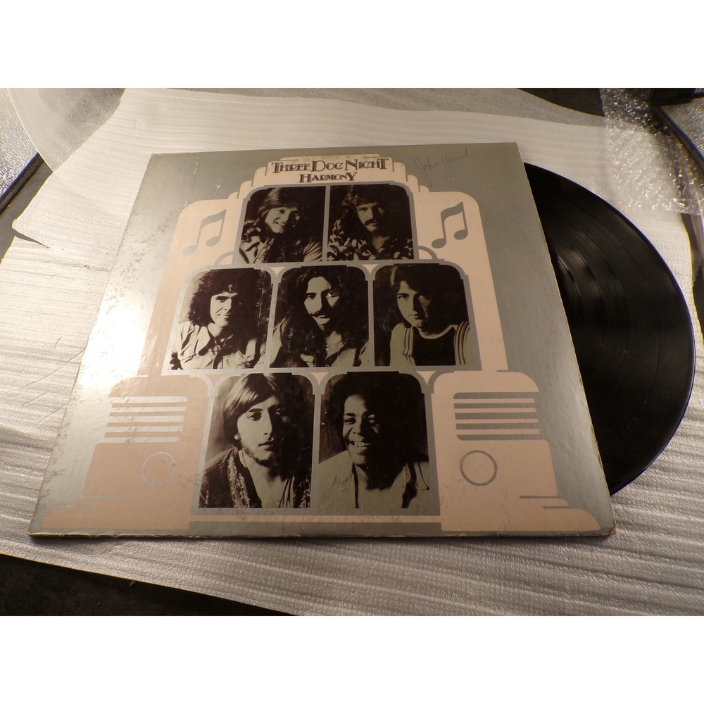 Three Dog Night Harmony Vinyl LP Album Dunhill DSX-50108 1971 Pop Rock Record
